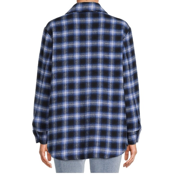 Blue plaid Shacket - Picture 3 of 8